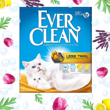 藍鑽歐規【EverClean】粗顆粒低塵結塊貓砂10L