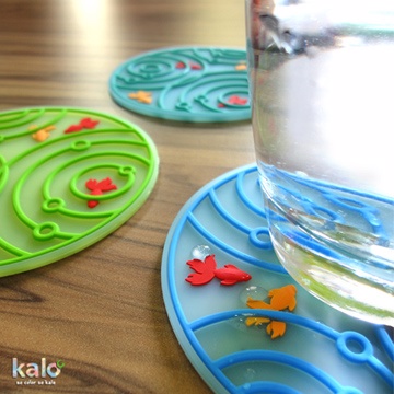 Kalo 卡樂創意 池塘小金魚杯墊 隔熱墊