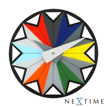《歐型精品館》NeXtime-三角形色彩時鐘