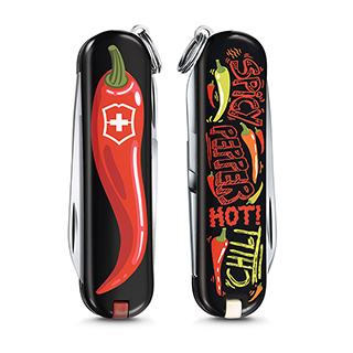VICTORINOX 瑞士維氏限量迷你7用印花瑞士刀-辣椒