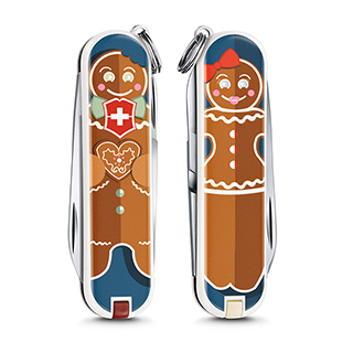 VICTORINOX 瑞士維氏限量迷你7用印花瑞士刀-薑餅人
