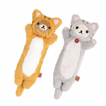 Rilakkuma拉拉熊貓咪變裝毛絨筆袋。兩款可選