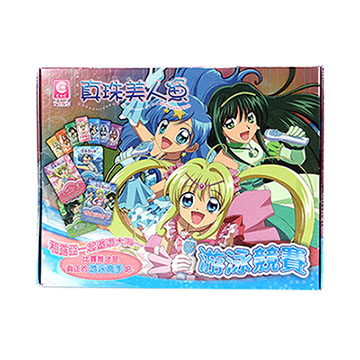 真珠美人魚桌上紙牌競賽遊戲組(游泳競賽篇)(桌遊)(授權)(ST)