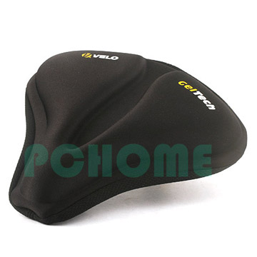 VELO 城市車坐墊套,大座墊適用,記憶輕量的矽膠材質,柔軟舒適,黑色