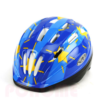 blue bike helmet