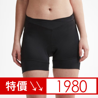 CRAFT Essence 女款熱褲型短車褲【黑色】1907137