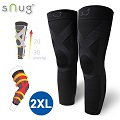 SNUG運動壓縮全腿套-1雙(2XL號)(百搭黑)