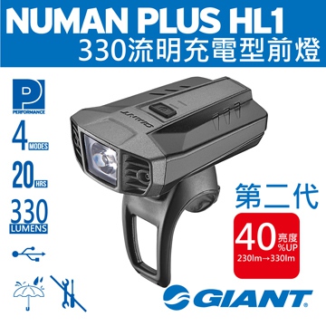 GIANT NUMEN+ HL1(亮度提高40%)5W高亮度自行車燈