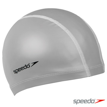 SPEEDO 成人 合成泳帽 Pace 銀