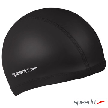 SPEEDO 成人 合成泳帽 Pace 黑-加價購