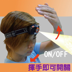 Outdoorbase鷹眼感應式LED頭燈 感應式頭燈含LED 光感應 頭燈推薦款 21720