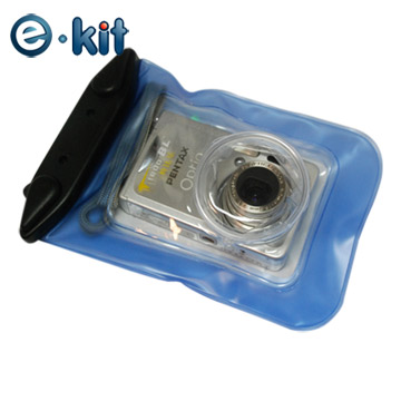 逸奇 e-kit《SJ-0412 伸縮鏡頭相機專用防水袋10米保護套》黑夾