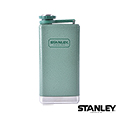 【美國Stanley】不鏽鋼保溫瓶/SS Flask 經典酒壺 0.24L -錘紋綠