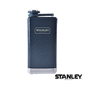 【美國Stanley】不鏽鋼保溫瓶/SS Flask 經典酒壺 0.24L -錘紋藍