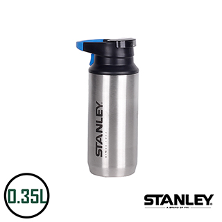 【美國Stanley】不鏽鋼保溫瓶/登山系列 Switchback單手真空保溫杯 0.35L-不鏽鋼原色