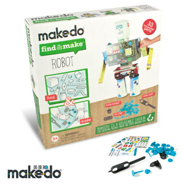 澳洲 makedo 美度扣 - 引導創意【機器人學習款】33 pcs 小配件