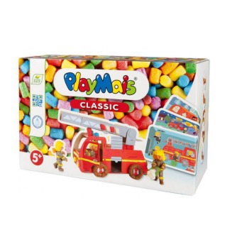德國 Playmais 玩玉米創意黏土趣味學習盒-3D消防車