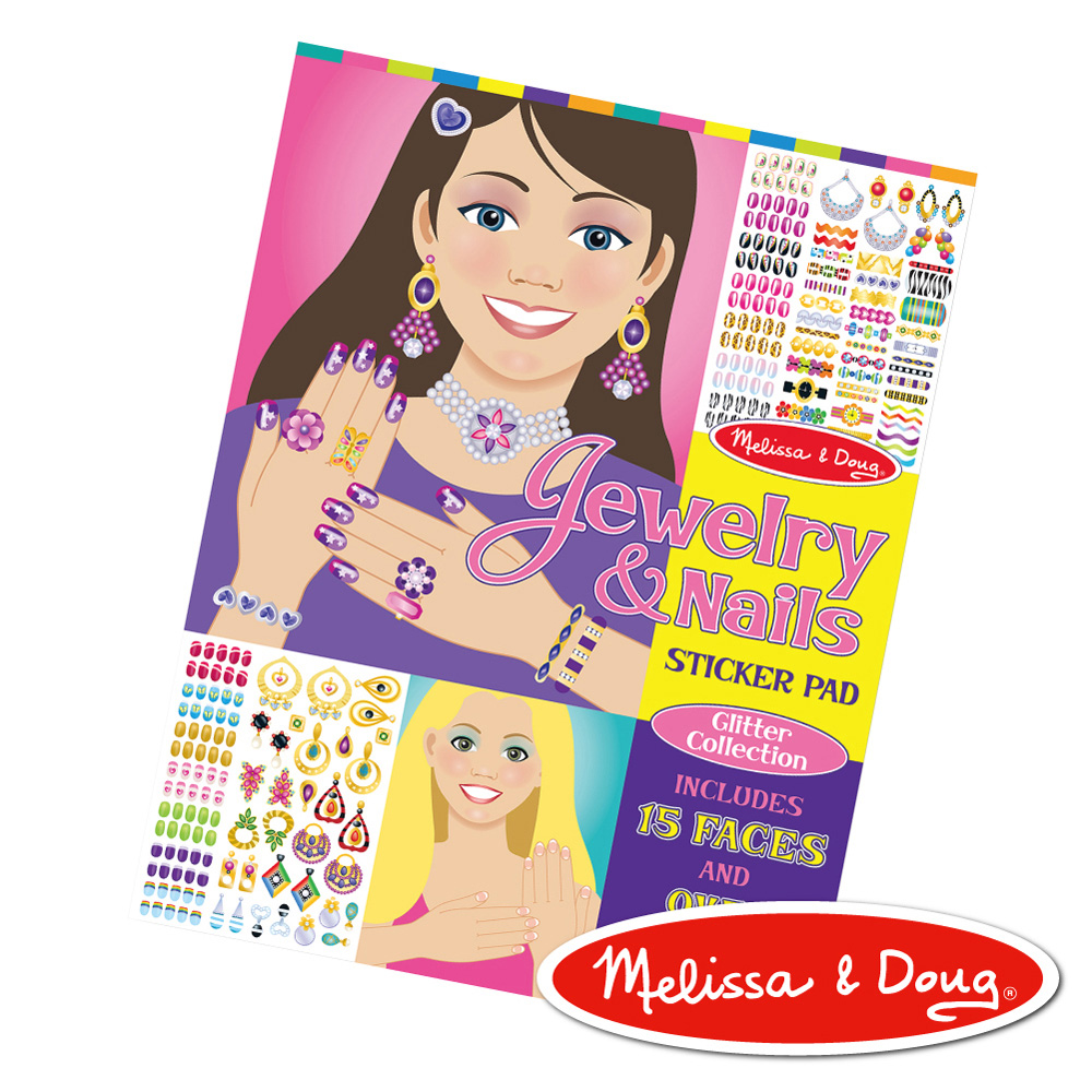 美國瑪莉莎 Melissa & Doug 時尚貼貼樂–珠寶與指甲彩繪