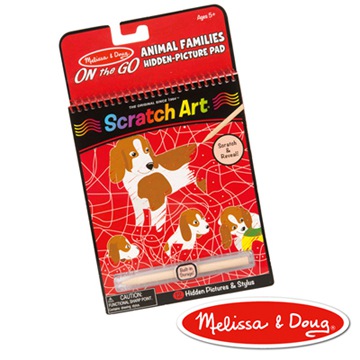 美國瑪莉莎 Melissa & Doug 創意刮畫 - 猜猜動物家庭
