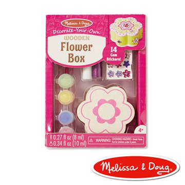 美國瑪莉莎 Melissa & Doug 木製花形珠寶盒
