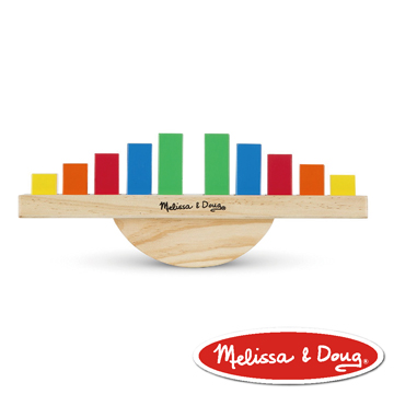 美國瑪莉莎 Melissa & Doug 益智遊戲 - 彩虹平衡積木