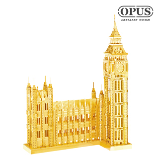 【OPUS東齊金工】3D立體金屬拼圖 DIY建築模型益智玩具(B22233倫敦大笨鐘)