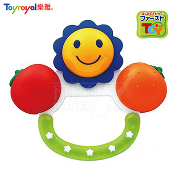 日本《樂雅 Toyroyal》可消毒花果搖鈴