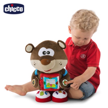 【chicco】雙語故事學習玩具熊(英/義)
