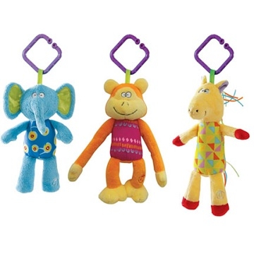【Baby Joy 小玩童】: Taf Toys World Music Dolls 手推車上的音樂動物