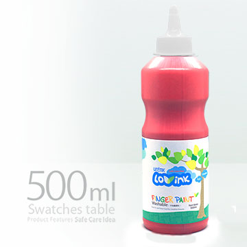 LOVINK手指畫_單瓶裝500ML﹣基本色系(紅)