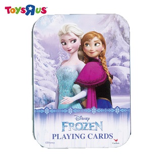 玩具反斗城 Disney 迪士尼公主 冰雪奇緣 鐵盒撲克牌