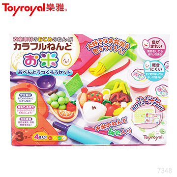 日本《樂雅 Toyroyal》米黏土系列-幸福便當組