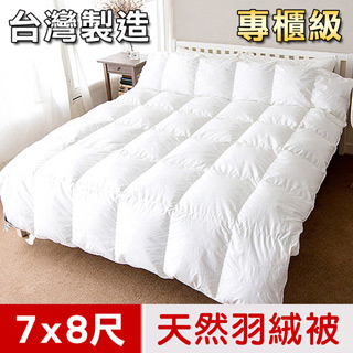 【凱蕾絲帝】台灣制造~耐寒5℃純天然羽絨被(雙人加大)