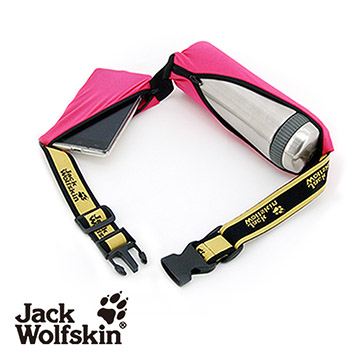 【采棉居寢飾文化館】Jack Wolfskin飛狼多功能魔術腰帶-桃紅