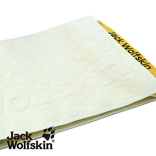 【采棉居寢飾文化館】Jack Wolfskin飛狼緹花運動巾(米黃)