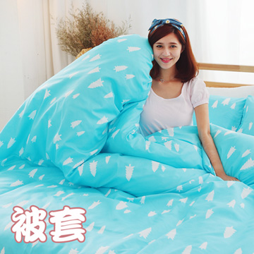 La_Veda【湛藍森林】磨毛超細纖維雙人被套6*7尺