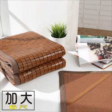 (BuyJM) 炭化3D立體透氣網雙人6尺專利麻將涼蓆/附鬆緊帶