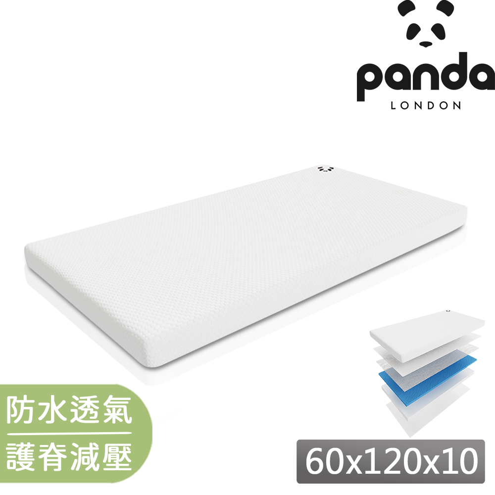 【英國Panda】60x120x10 六層式設計 竹纖維表層抗菌排濕(Hydro Foam 涼感控溫 透氣好眠)