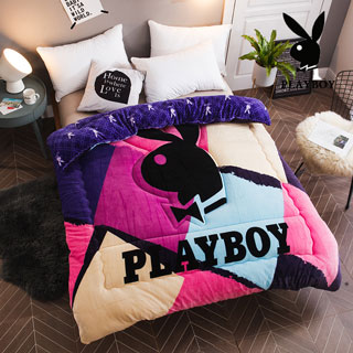 Playboy法蘭絨暖暖被 加厚款(180x210cm/04彩韵時光)