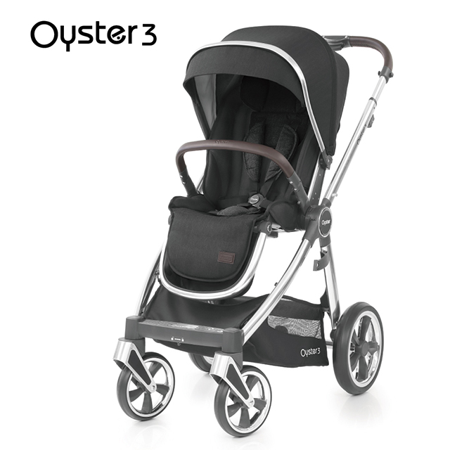 OYSTER3 雙向嬰幼兒手推車-曜石黑