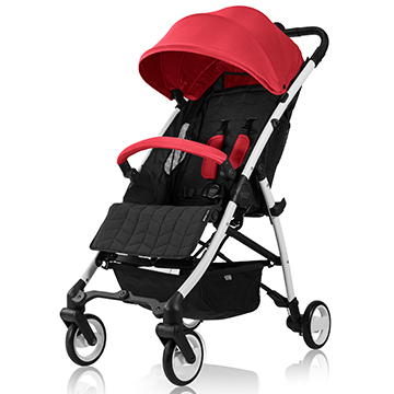 英國 Britax B-Light 單手秒收豪華折疊手推車(BX00375)-熱情紅