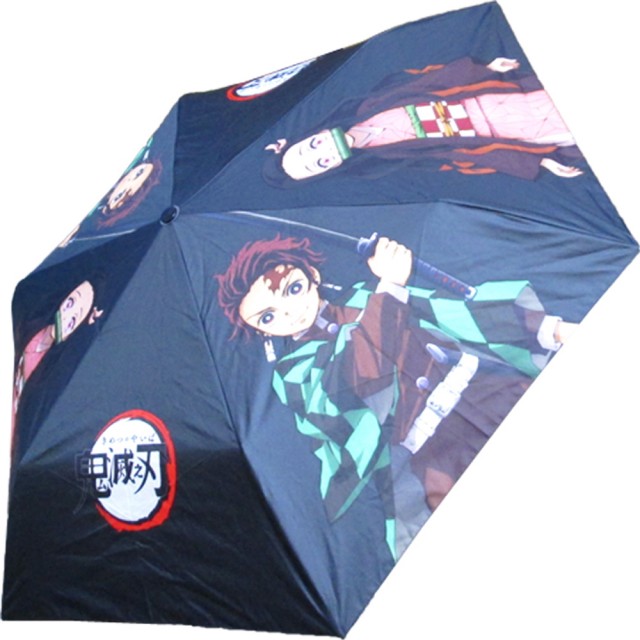 鬼滅之刃抗UV雨傘折傘短傘晴雨兼用 261958【小品館】