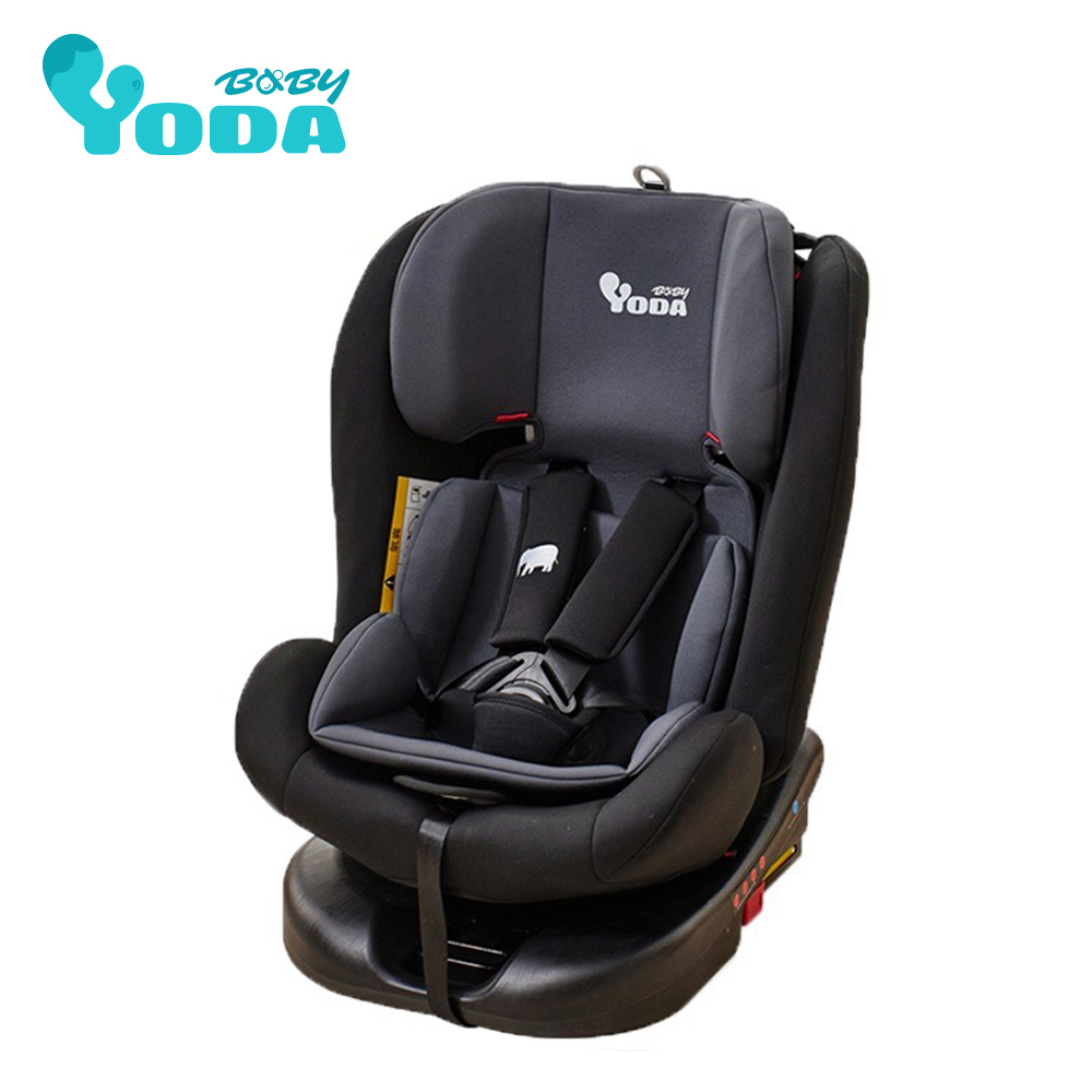 YODA ISO-FIX 全階段360度汽車安全座椅-時尚黑