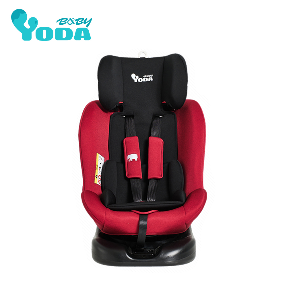 YODA ISO-FIX 全階段360度汽車安全座椅-典雅紅