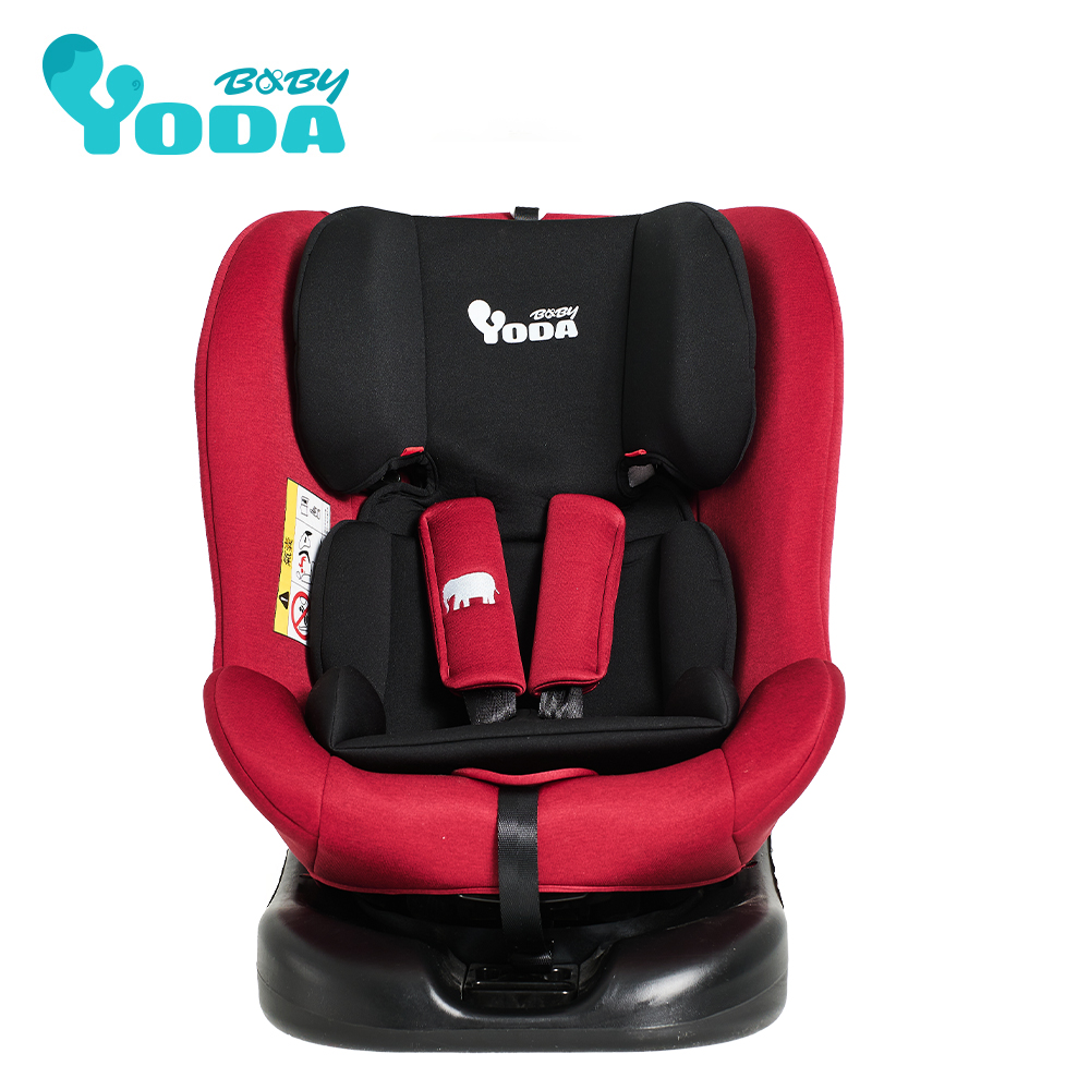 YODA ISO-FIX 全階段360度汽車安全座椅-典雅紅