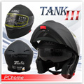 【SBK TANK III 素色 消光黑 超輕量 雙層鏡片 可掀式 全罩安全帽可樂帽 雙D扣】內襯全可拆