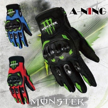 【A-NING】新版 鬼爪 防摔手套(日本熱銷款│MONSTER│機車賽車手套│越野手套│全指) gogoro通用