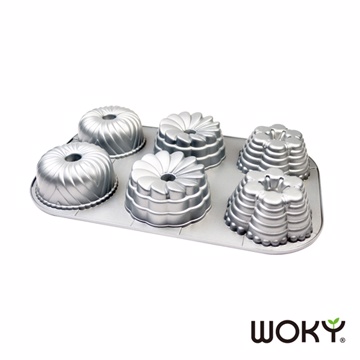 【WOKY沃廚】焙寧系列-小花不沾蛋糕模具