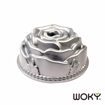 【WOKY沃廚】焙寧系列-玫瑰不沾蛋糕模具