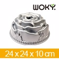 【WOKY沃廚】焙寧系列-玫瑰不沾蛋糕模具